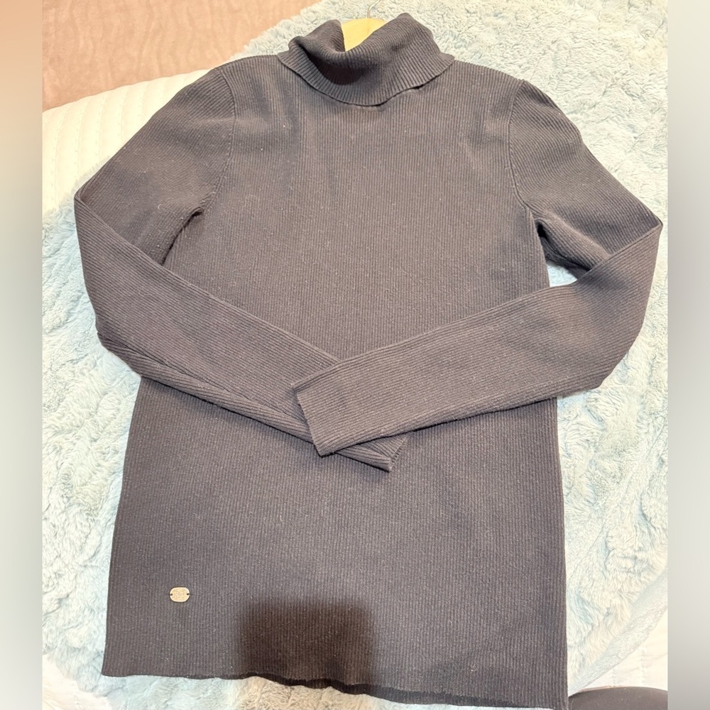 Lauren Ralph Lauren Black Turtleneck Top Size Large